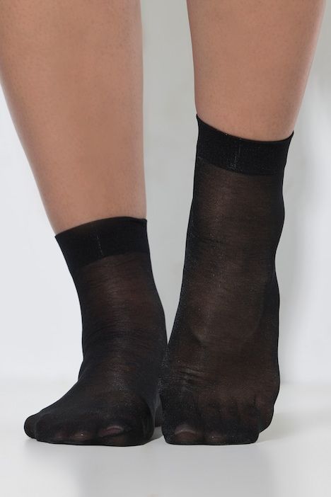 Lot de 2&nbsp;paires de bas, tige courte, 40&nbsp;deniers