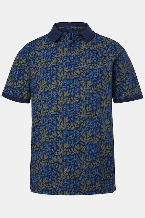 Polo JP 1880 en piqué, manches courtes et imprimé poitrine, esprit vintage – jusqu'au 8 XL