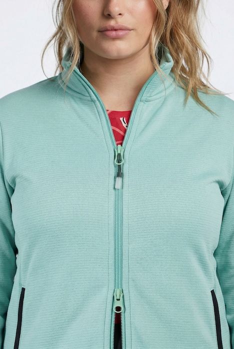 Veste en molleton technique, col montant et manches longues, matières recyclées