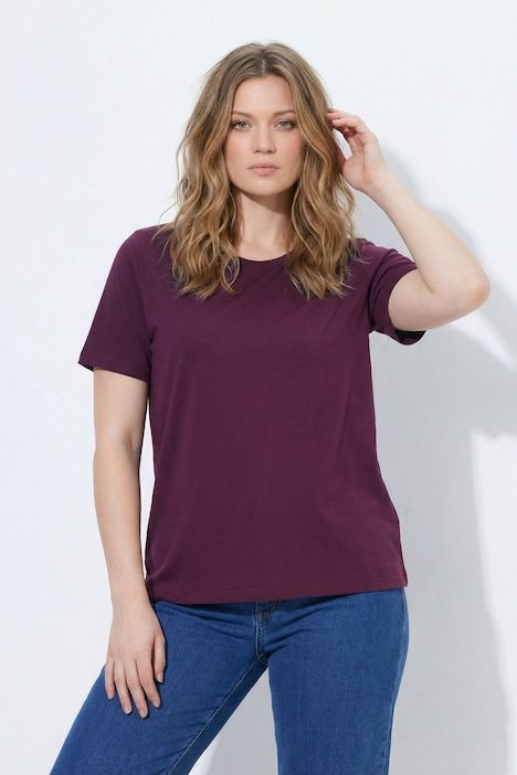 T-shirt coupe Regular. Col rond et manches courtes