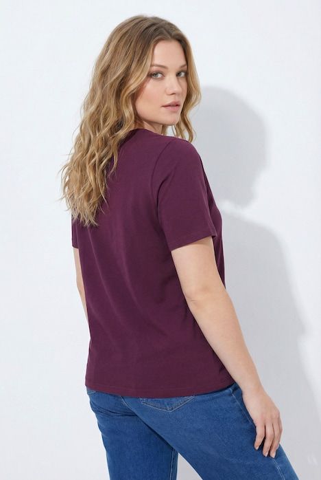 T-shirt coupe Regular. Col rond et manches courtes