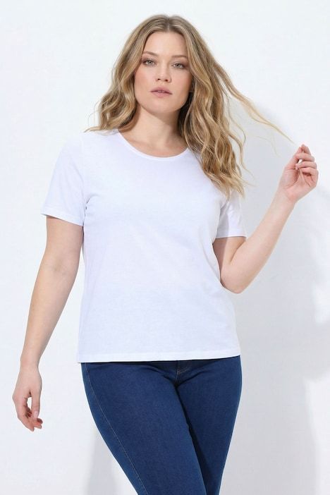 T-shirt coupe Regular. Col rond et manches courtes