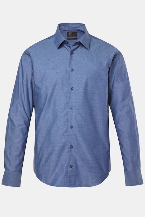 Chemise JP 1880 motif à pois, manches longues et col Kent, collection Business, coupe Modern Fit - jusqu'au 8 XL