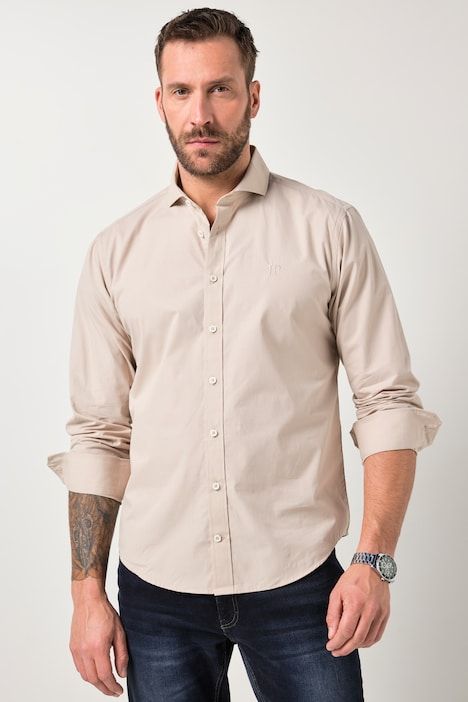 Chemise JP 1880 coupe Modern Fit, manches longues et col requin, collection Business - jusqu'au 8 XL