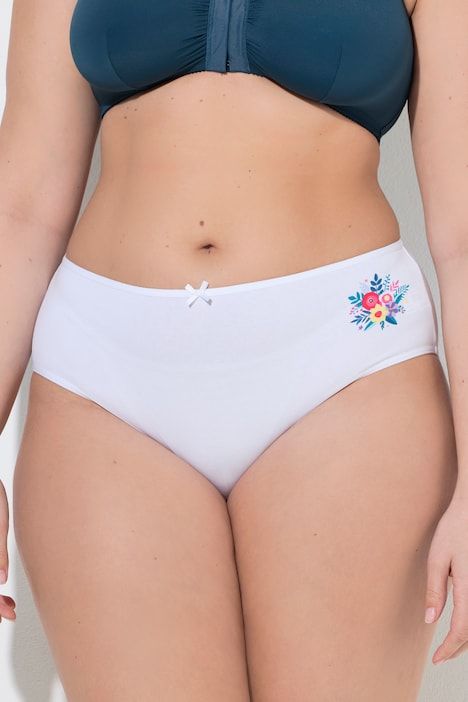 Lot de 5 culottes midi, motif petites fleurs