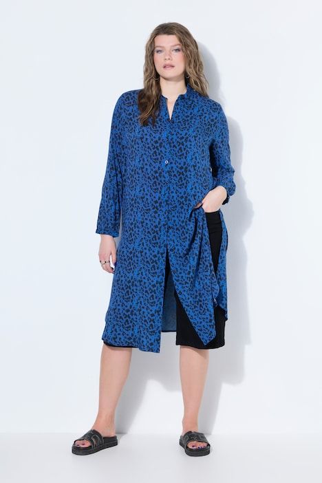 Tunique, imprimé léopard, manches longues