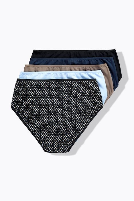 Lot de 5 culottes midi, motif/couleurs unies