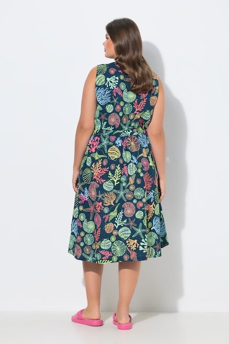 Robe, col en V, cordon coulissant