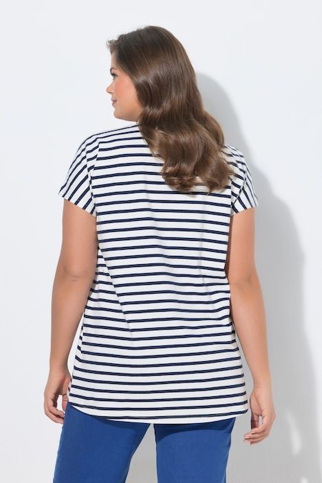 T-shirt, manches 1/2, col rond, imprimé