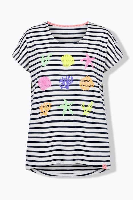 T-shirt, manches 1/2, col rond, imprimé