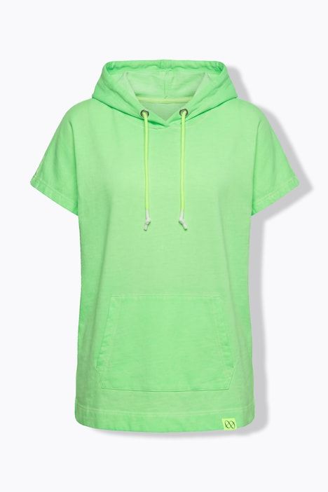 Sweat-shirt à capuche, manches courtes