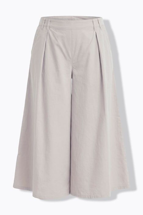 Jupe-culotte large à taille élastique