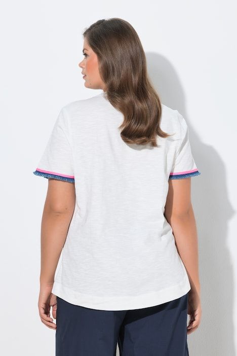 T-shirt, col rond, manches 1/2, imprimé