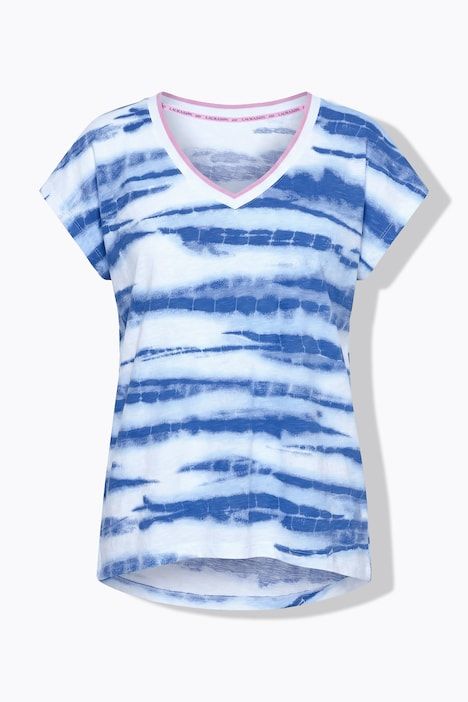 T-shirt, col en V, manches 1/2, OEKO-TEX MIG