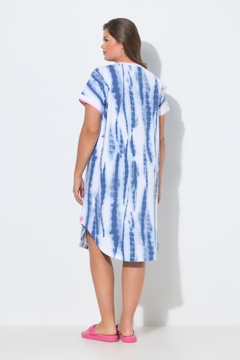 Robe, col en V, certifiée OEKO-TEX®