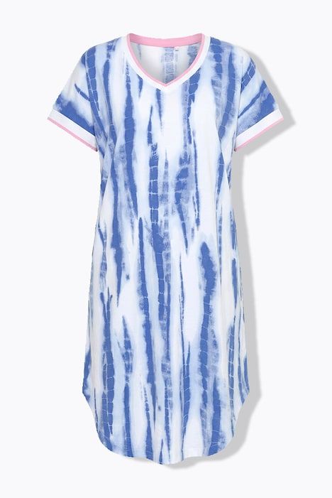 Robe, col en V, certifiée OEKO-TEX®