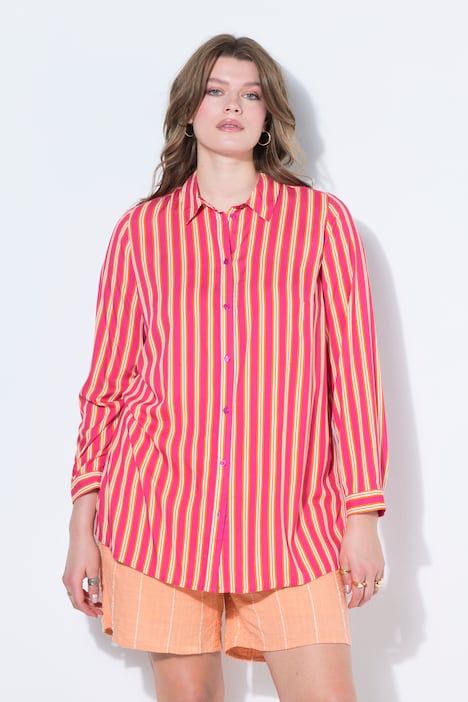 Chemisier, coupe droite, rayures