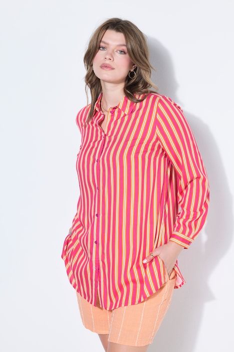 Chemisier, coupe droite, rayures