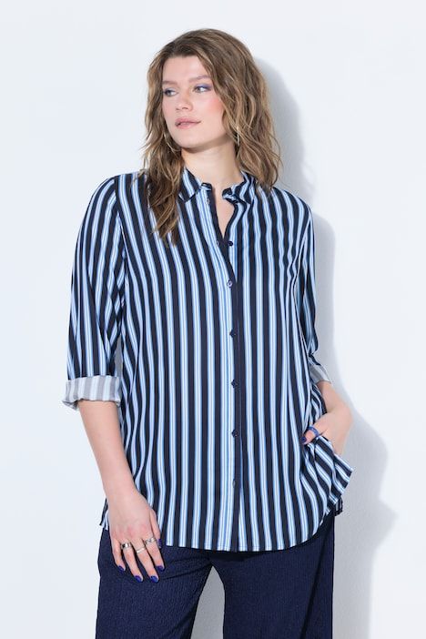 Chemisier, coupe droite, rayures