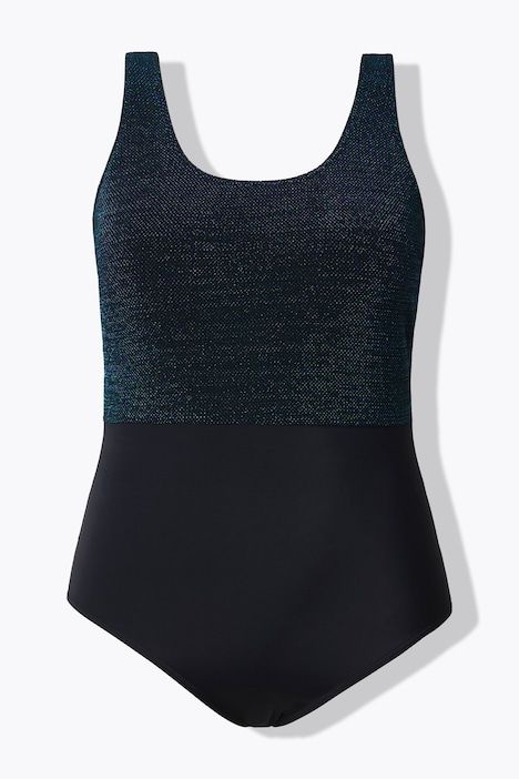 Maillot de bain, bonnets souples, effet pailleté