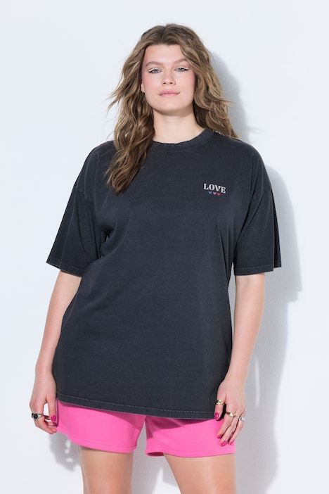 T-shirt oversize, imprimés devant/derrière, look vintage