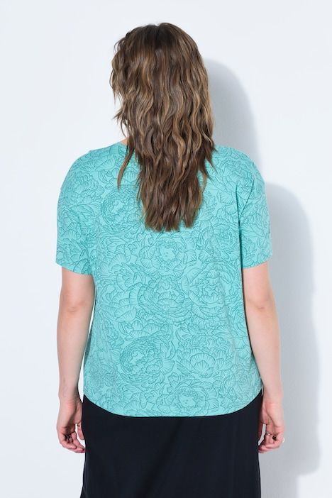 T-shirt oversize, imprimé floral