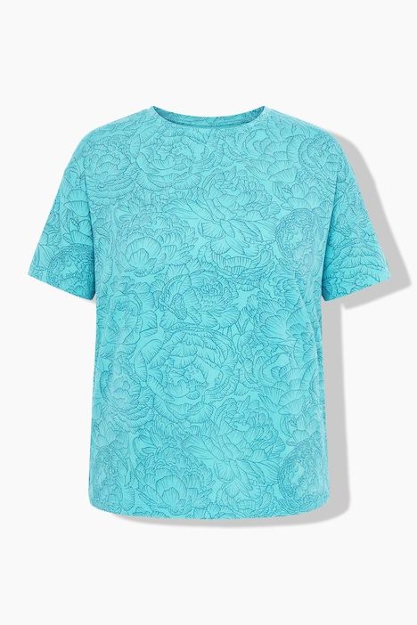 T-shirt oversize, imprimé floral