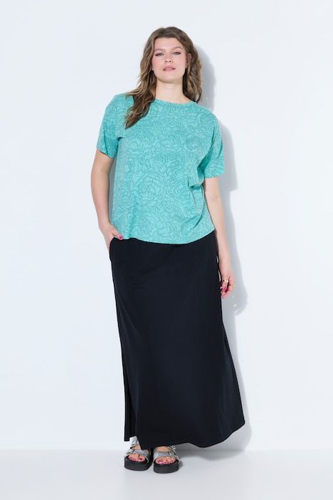 T-shirt oversize, imprimé floral