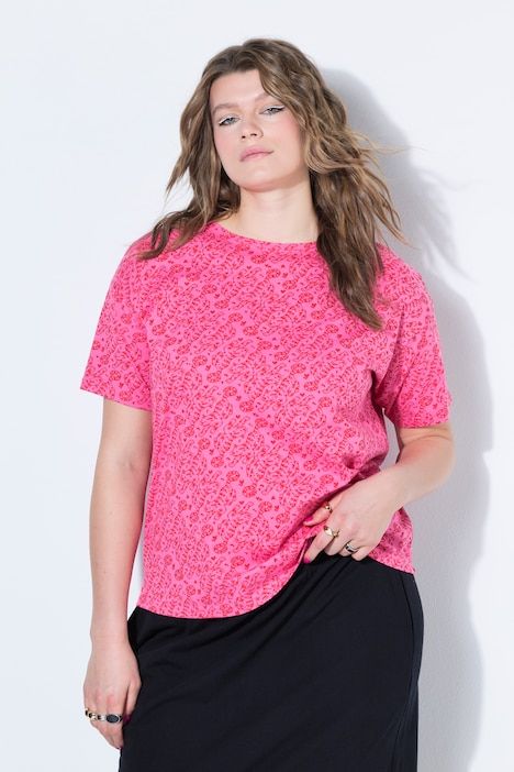 T-shirt oversize, imprimé léopard coloré