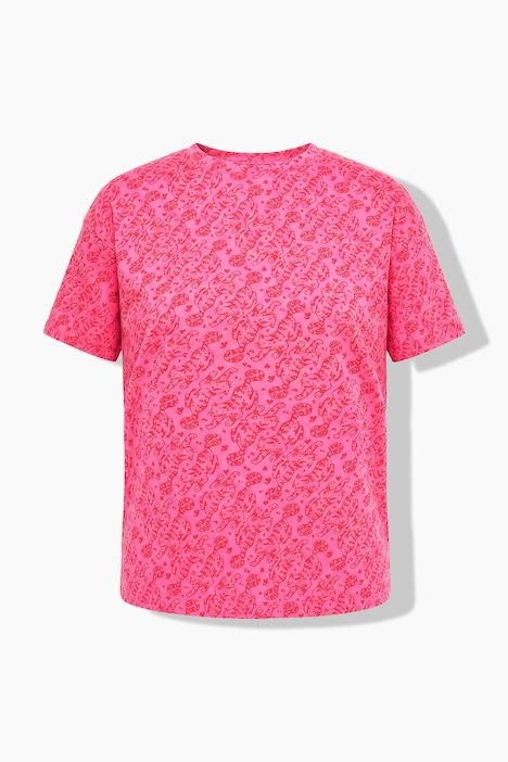 T-shirt oversize, imprimé léopard coloré