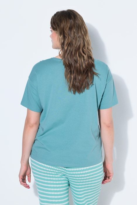 T-shirt oversize, imprimé cœurs