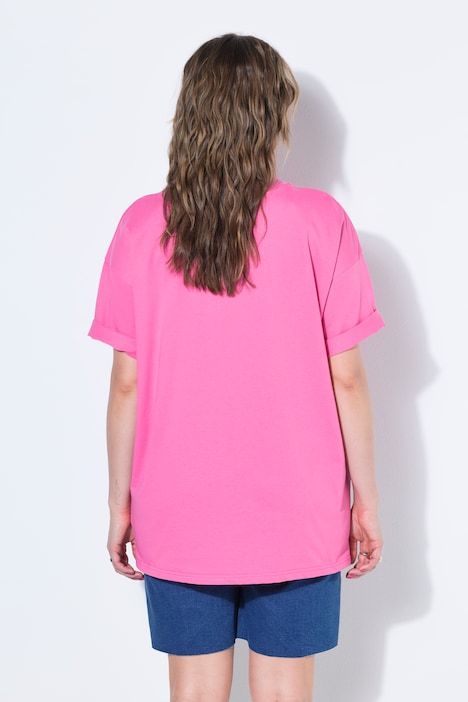 T-shirt oversize, imprimé 2015 à l'ourlet