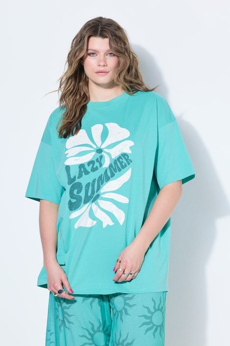 T-shirt oversize, motif Lazy Summer