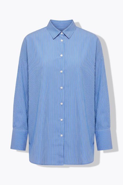 Chemise longue oversize à rayures