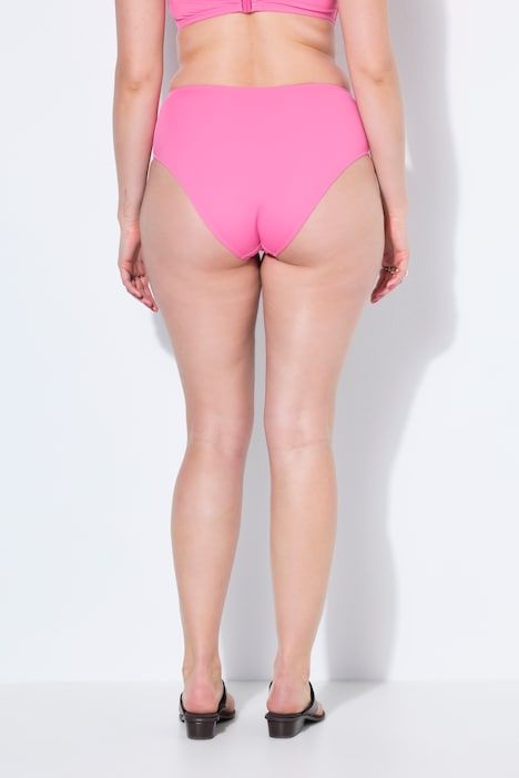 Bas de bikini, taille haute, échancrure haute