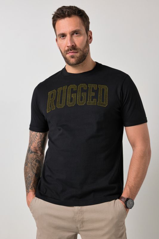 T-shirt à manches courtes et imprimé poitrine - jusqu'au 8 XL