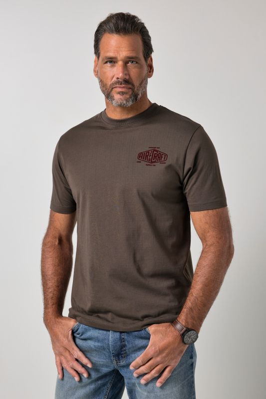 T-shirt à manches courtes et imprimé poitrine - jusqu'au 8 XL