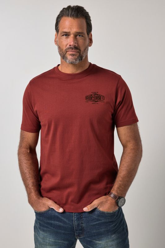 T-shirt à manches courtes et imprimé poitrine - jusqu'au 8 XL