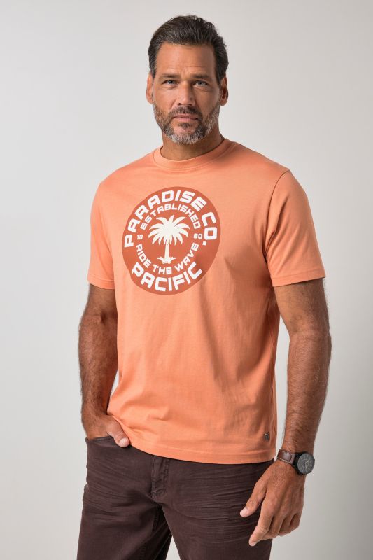 T-shirt à manches courtes et imprimé poitrine - jusqu'au 8 XL