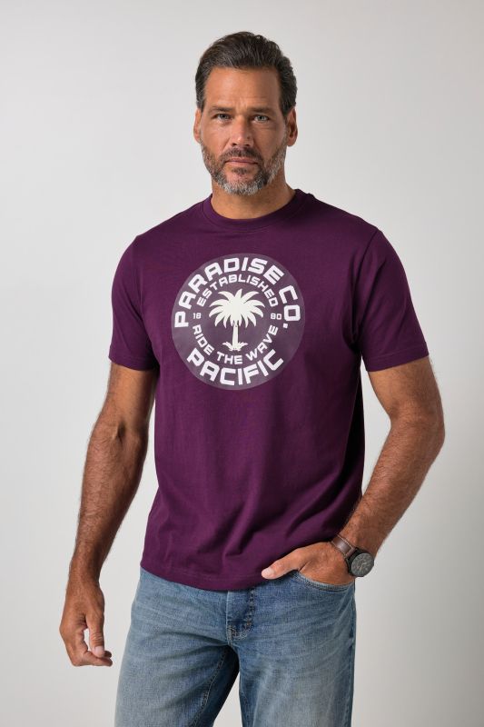 T-shirt à manches courtes et imprimé poitrine - jusqu'au 8 XL