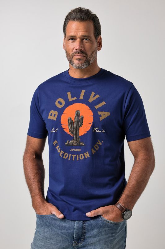 T-shirt à manches courtes et imprimé poitrine - jusqu'au 8 XL