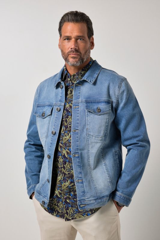 Veste en jean Ultra FLEXNAMIC®, tissu denim, nombreuses poches - jusqu'au 8 XL