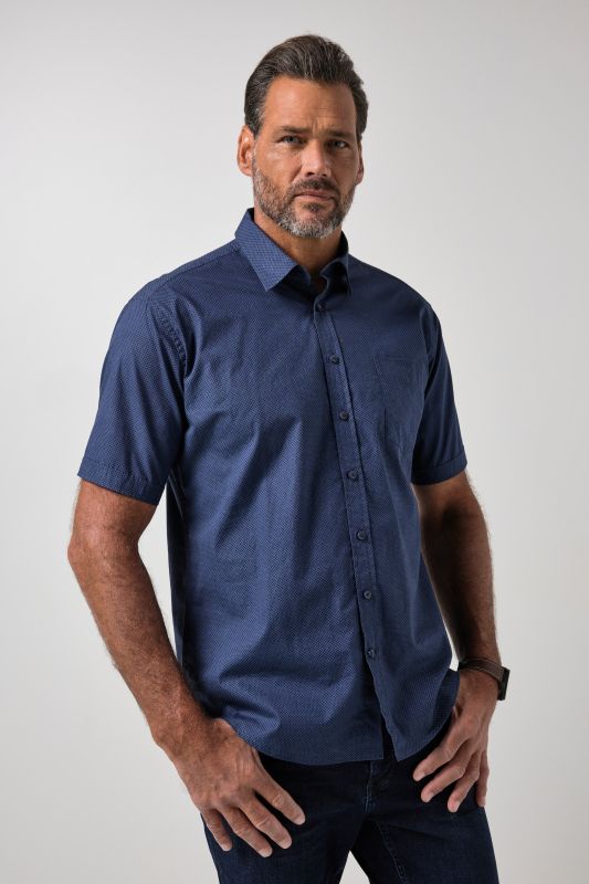 Chemise manches courtes et col Kent, coupe Modern Fit - jusqu'au 8 XL