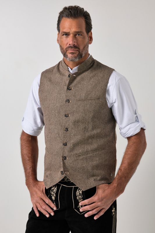 Gilet s'inspirant des costumes traditionnels bavarois, dos en maille - jusqu'au 8 XL