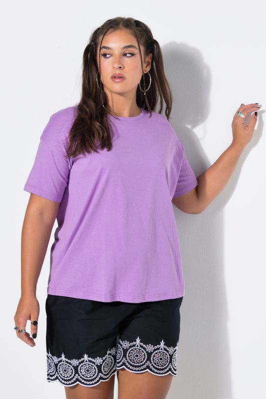 T-shirt Basic, coupe relaxed à épaules basses