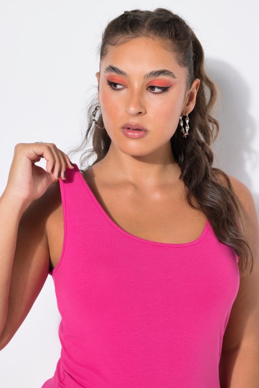 Top Basic, encolure large, jersey stretch