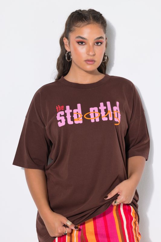 T-shirt oversized, imprimé STD NTLD