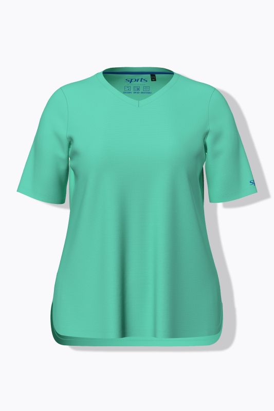 T-shirt technique, col en V, manches courtes, recyclé