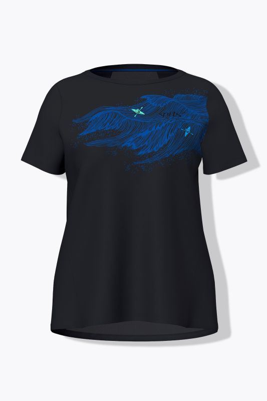 T-shirt technique, ondulations et manches courtes