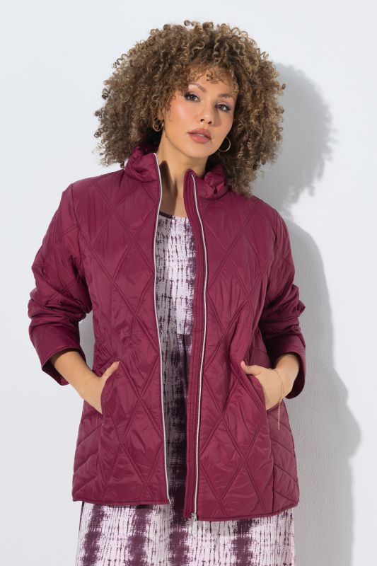 Veste matelassée HYPRAR avec col montant, en tissu déperlant